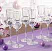 6 Weißweingläser Aus Kristallglas. Die elegante Glasform betont die Vielfalt der Traube, das auf Weißwein abgestimmte Volumen konzentriert die typischen Aromen. 6 Rotweingläser Aus Kristallglas.