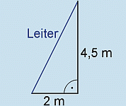 Satz des Pythagoras 10) Bestimme die Länge der fehlenden Seite im rechtwinkligen Dreieck. Der rechte Winkel ist bei Punkt C.