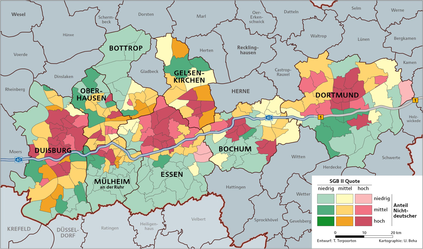 Teilhabechancen auf regionaler Ebene Armut und Reichtum im Ruhrgebiet A 40