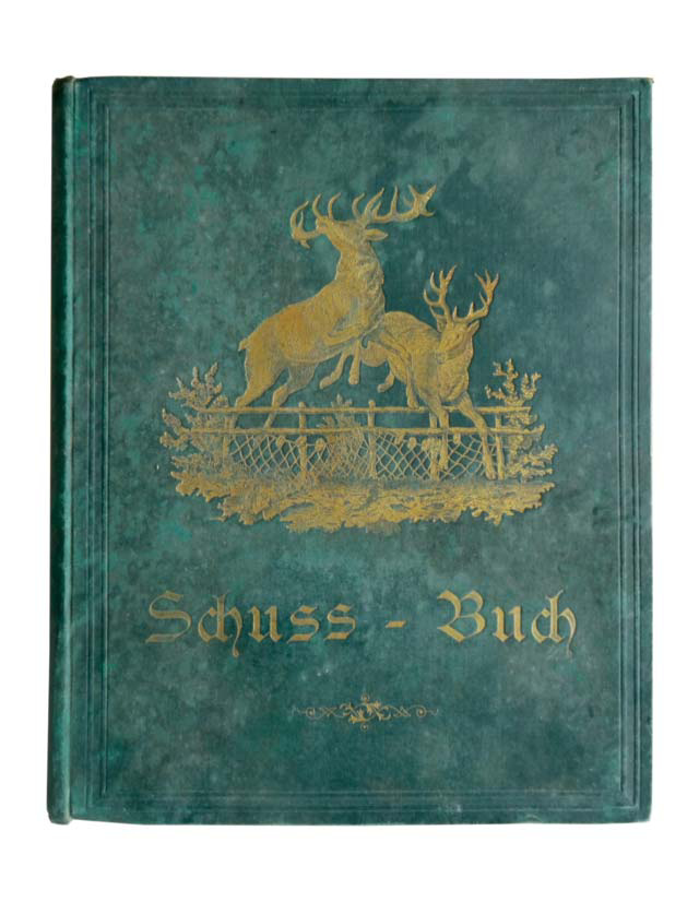 Fig. 12»Schuss-Buch«Leineneinband mit Goldprägung, 29 23,5 cm 45 Bl.
