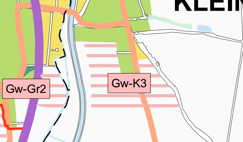 che Teilfläche des Grundstückes Nr. 870/1 soll entsprechend als Grünland-Grüngürtel mit dem Zusatz Regionale Grünzone (Ggü-RegGZ) gewidmet werden.