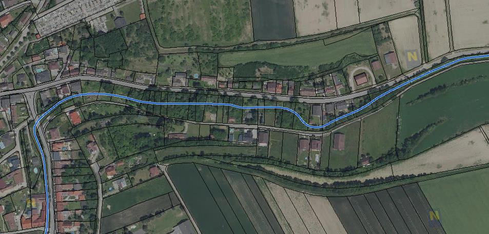 2.2 BW Ggü-HG bzw. Glf; Glf bzw. BW Gwf; Glf bzw. BW Vö (KG Großweikersdorf) 2.2.1 Grundlagenforschung Im östlichen Siedlungsbereich der KG Großweikersdorf verläuft der aus der KG Ameisthal kommende