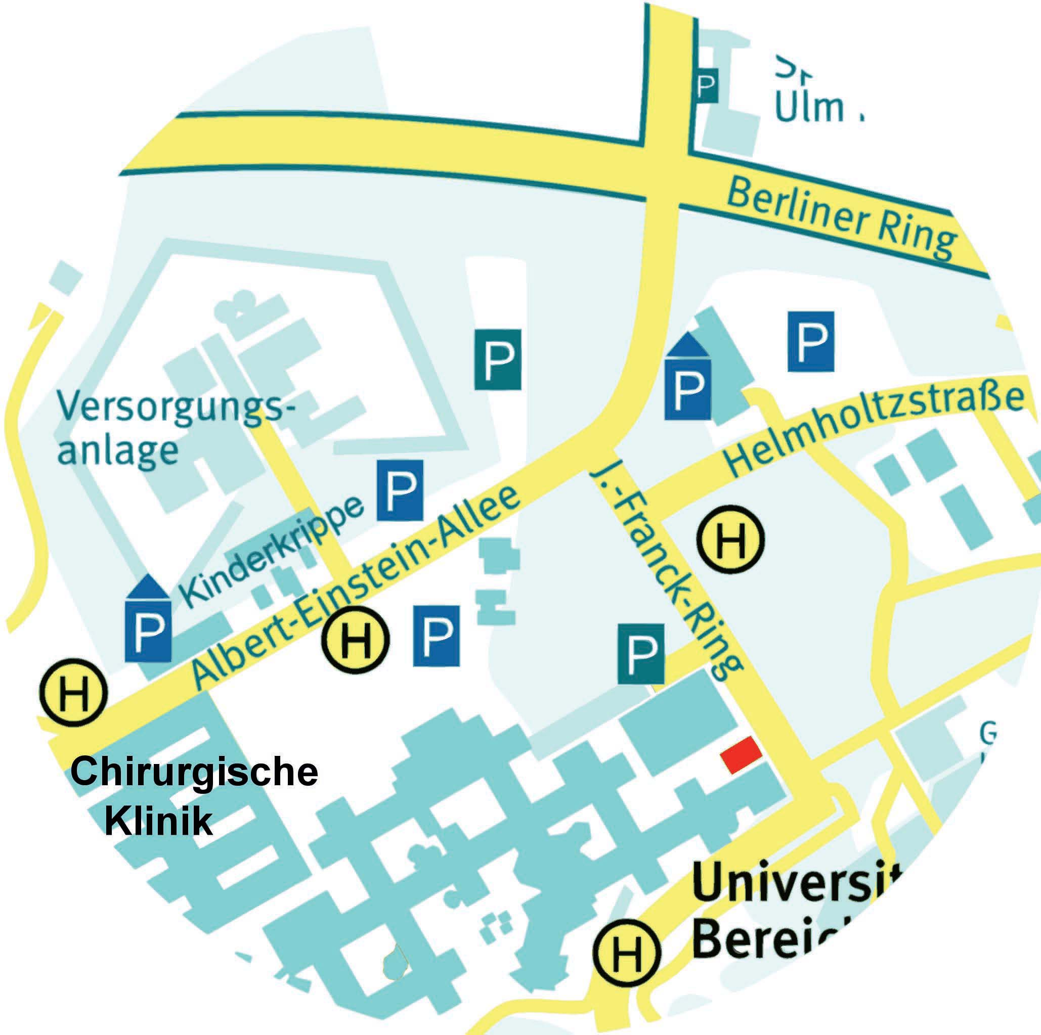 .....mit öffentlichen Verkehrsmitteln: ab Hbf Ulm fährt die Buslinie 3 (Richtung Wissenschaftsstadt) bis zur Haltestelle