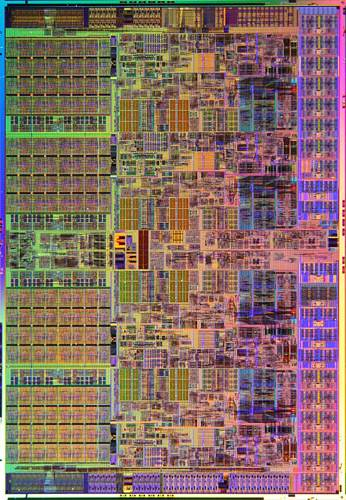 Der fertige Die Intel Bloomfield (Core i7-920): 1,9