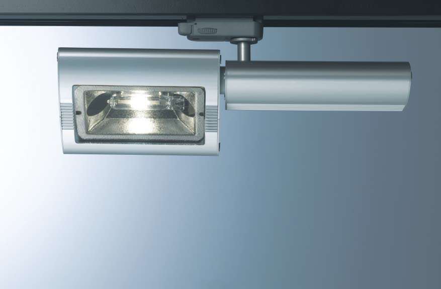 ELLIPSO Strahler Leuchtengehäuse silbergrau Strahler dreh- und schwenkbar Inklusive UV-Sicherheitsglas Mit