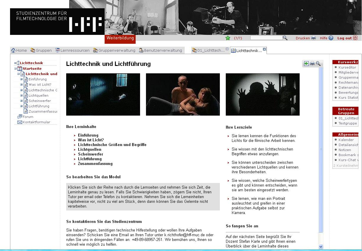 Um einen weiteren Einblick in die Grundlagen der Filmtechnik zu ermöglichen, werden Sie für die E-Learning Module des Studienzentrums für Filmtechnologie freigeschaltet.