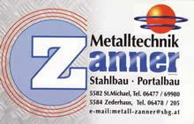 kfz-zanner@sbg.at E-Mail: metall-zanner@sbg.