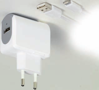 separatem USB 2.0 - Lightning-Kabel 1m - Zum Laden von Apple Geräten mit Lightning-Anschluss CCVVLIGHTNING24A EDV-Nr.