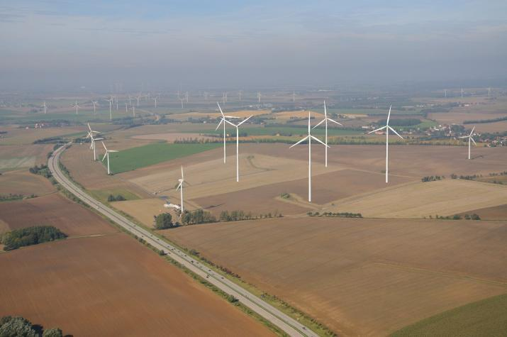 Fotomontage nach dem Repowering Windpark Bockelwitz (mit 5x GE 1.