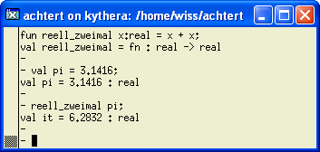 Typ-Constraints (3) Mit einem Typ-Constraint kann die folgende Funktion für reelle Zahlen definiert werden: Beachte: vor und nach dem Zeichen : in einem Typ- Constraint sind ein oder mehrere