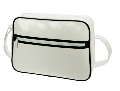 Reißverschluss-Tasche und Klettverschluss Längenverstellbarer Schultergurt PU-Kunstleder