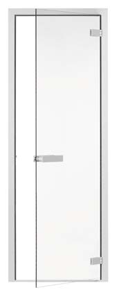 Sicherheits-Klarglas Mit Schwelle Rahmenfarbe: weiß 8 mm Sicherheits-Klarglas Rahmenfarbe: weiß