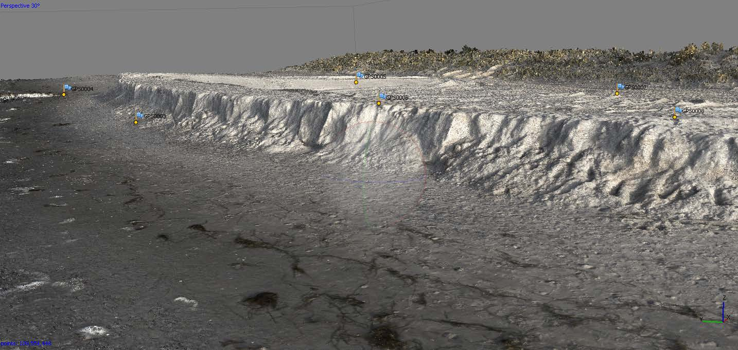 Visualisierung Sanddüne Ahrenshoop Perspektivansicht von Westen 10.11.