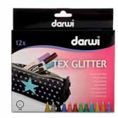 farbig sortiert TEX GLITTER Marker: Cernit Perlen-Roller: 19 030 00 TEX GLITTER Marker Set, 183 183 16 mm, 12 6 ml VE: 1 Set 79 999