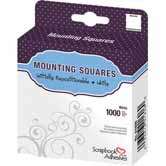 VE: 20 Box VE: 20 Box transparent Klebepads (Mounting Squares): 15 066 23 Mounting Squares, 6 13 mm, 500 Stk.