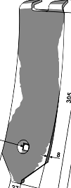 Nachbau Original (1) Spitze 80x15 mm 3374441 beschichtet 20,90 29,50 (2) Spitze 120x10 mm 3374442 Standard 9,90
