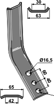 Winkel 15 flach 480x 8 mm 37,50 (5) Flügelschar
