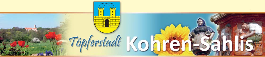 www.kohren-sahlis.de Amts- & itteilungsblatt mit Altmörbitz, Dolsenhain, Eckersberg, Gnandstein, Jahnshain, Linda, eusdorf, Neuhof, Pflug, Rüdigsdorf, Terpitz, Walditz, Wüstenhain 22.