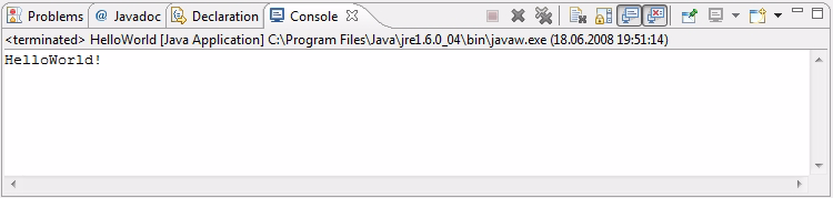 2.3 Ein erstes Java-Projekt Beim ersten Aufrufen erscheint ein Dialogfenster, über das der IDE mitgeteilt wird, als was die Klasse ausgeführt werden soll (als Anwendung, Applet usw.).