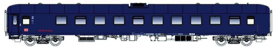 für Märklin/AC mit Sound CNL Nachtzug 47008 Ruhesesselwagen-Set