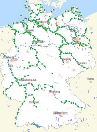 Abb. 2: Zeitlicher Verlauf der Flächenmittel der Tagessummen des Niederschlages der Flussgebiete Mitteleuropas (FG-ME) sowie des Rheingebietes (Rhein) für die Zeitreihe 1. bis 25.