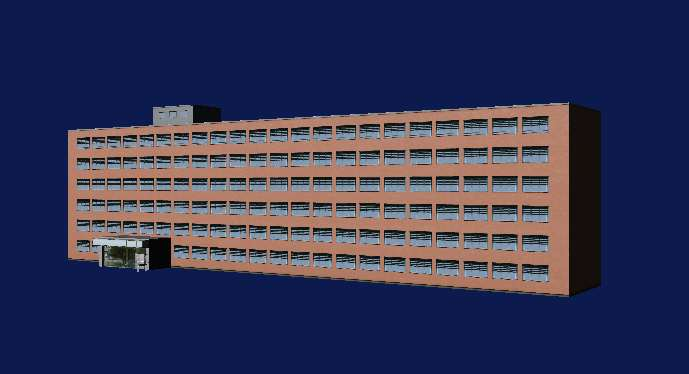 Digitale 3D Landmarks Verwaltungsgebäude des