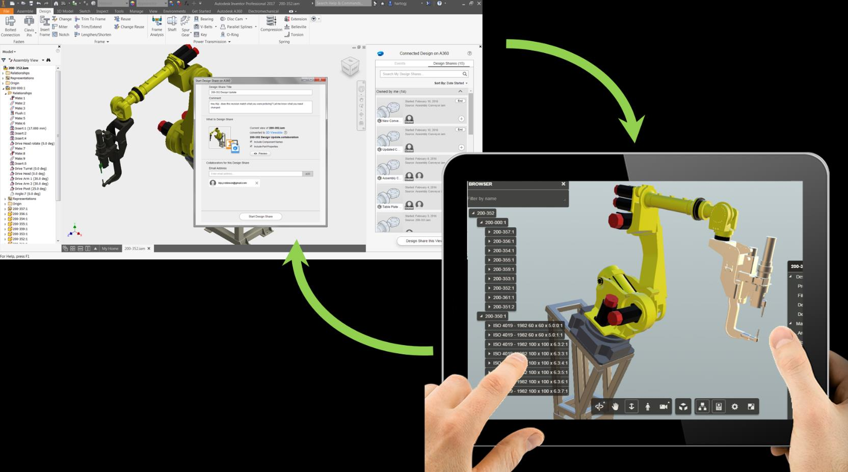 Inventor Connected Design auf Autodesk