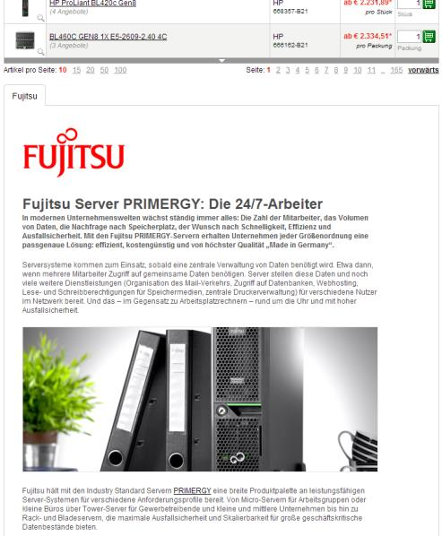 Weitere Referenzen Fujitsu