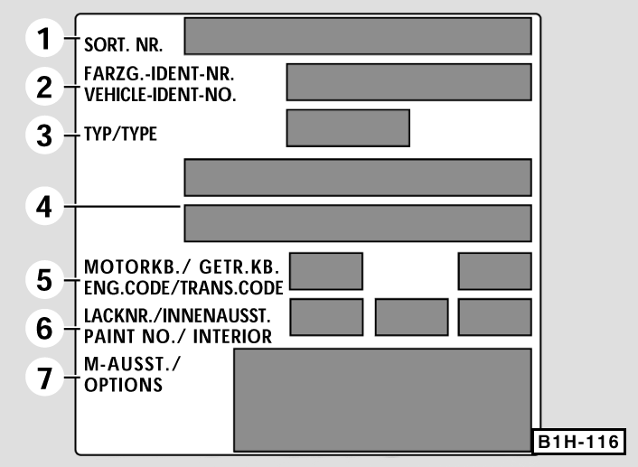 Fahrzeug- und Motoridentifizierung Fahrzeug-Identifizierungsnummer Die Fahrzeug-Identifizierungsnummer (Fahrgestellnummer) ist an unterschiedlichen Stellen angebracht: Am rechten Federbeindom.