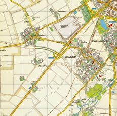 Die Gegenwart: Ein Ort zum Wohlfühlen in attraktiver Lage Im Neusser Südwesten erstreckt sich der Stadtteil Holzheim über eine Fläche von 836 Hektar.