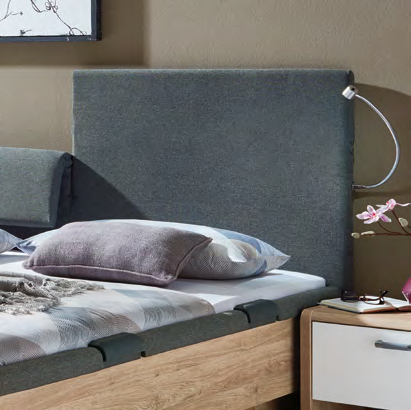 LEISE TÖNE Ideal zur Entspannung: MONDO SELINA ist ein vielseitiges Schlafzimmer-Programm, das durch harmonische Formund Farbkombinationen Ruhe in den Raum bringt.
