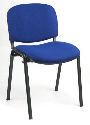 Bequem gepolsterter Muldensitz mit Sitzunterschale in Kunststoff schwarz. Optional mit Armlehnen (nicht nachrüstbar), stapelbar.
