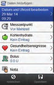 Wählen Sie im Hauptmenü die Option Meine Daten. Wählen Sie hinzufügen.