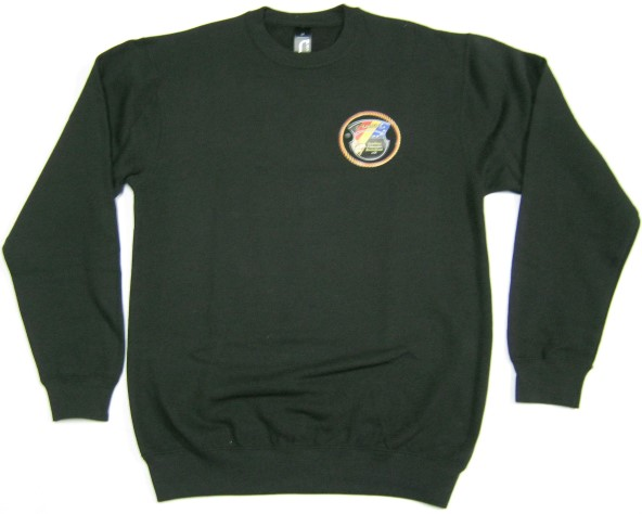 : 33001f Sweatshirt mit GWFD Logo, schwarz, Frontansicht
