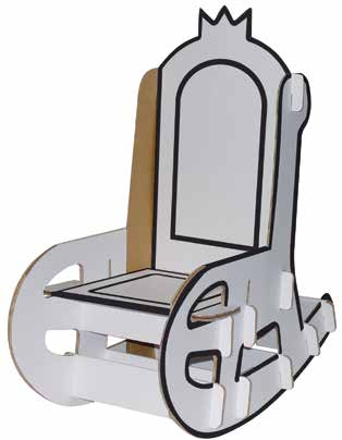 Schaukelstuhl - Villa Carton Rocking Chair