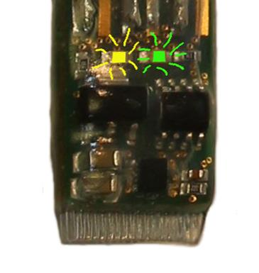 schließend nun eine Geschwindigkeit von 99,9 km/h (bzw. --,- beim alten HMI BJ 2012) für ca. 3 Minuten anzeigen und die grüne und gelbe LED in der Elektronik sollten blinken.