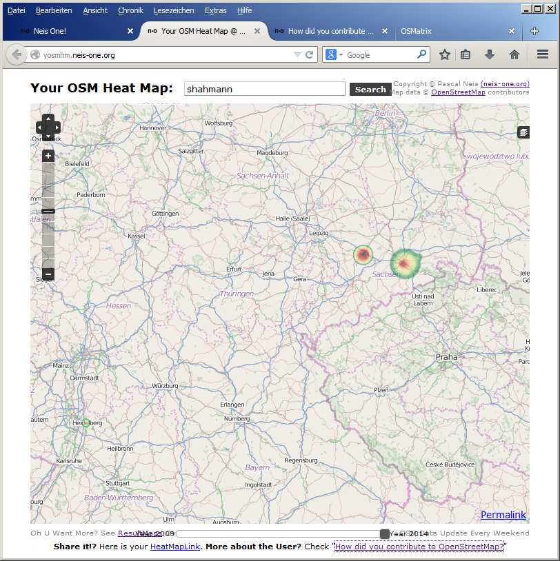 5 Analysewerkzeuge Your OSM Heat Map Personalisierte OSM Contributor Statistik (Heat Map &