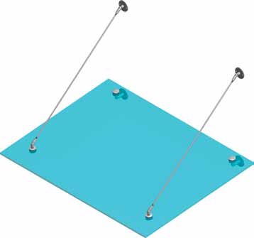 Abhängung Vordachsystem Abhängung für Glasscheiben Systemerklärung und Einbauhinweise zu verwenden als zwei- oder dreiachsige