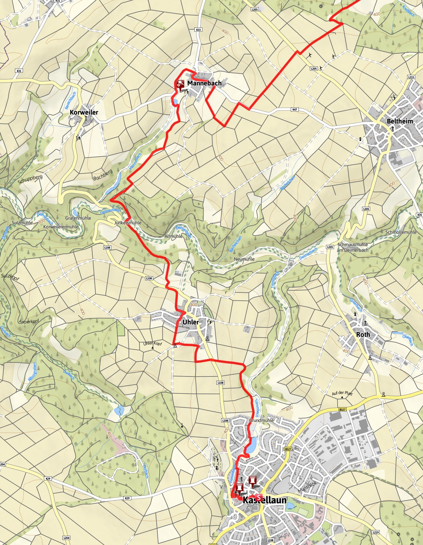17.7 km 6:00 h 311 m 520 m Schwierigkeit schwer Kartengrundlagen: outdooractive Kartografie; Deutschland: GeoBasis-DE / BKG 2015, GeoBasis-DE / GEObasis.nrw 2015, Österreich: 1996-2015 here.