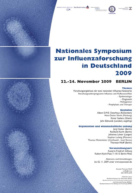 Nationales Symposium zur Influenzaforschung Berlin, 22.-24.