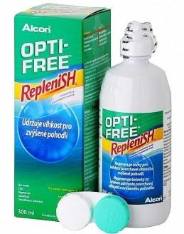 OPTI FREE RepleniSH Neuartige Lösung zum Reinigen, Desinfizieren, Abspülen & Aufbewahren für alle weichen Kontaktlinsen, insbesondere auch Silikon-Hydrogel-Linsen; inkl. 2 Behälter.
