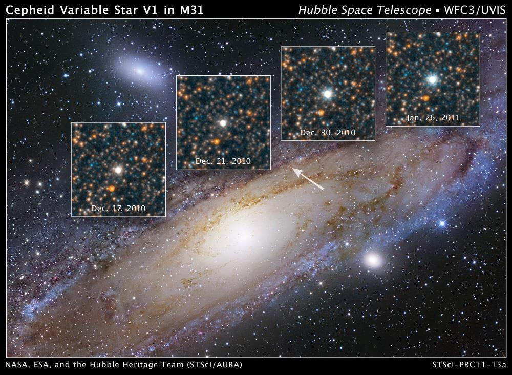 Hubbels Entdeckung Die Entdeckung des Universums 1925 Edwin Hubble: Entdeckung von Cepheiden im Andromedanebel