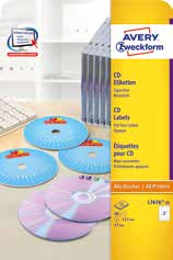 CD/DVD & DATENTRÄGER CD-ETIKETTEN SuperSize SuperSize CD-Etiketten bieten mehr Raum für eine individuelle Gestaltung Durch die praktischen Haltelaschen können die Etiketten einfach und mittig