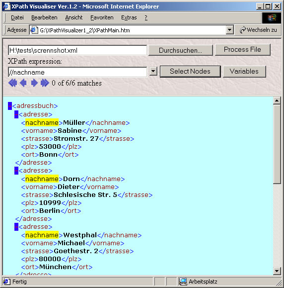 TOOL-TIPP XPath Visualizer ist ein in den IE integrierbares Tool, mit dem sie sich obige XPath-Ausdrücke hervorragend visualisieren lassen können.