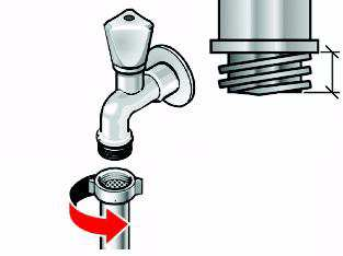 a Seite 4: Wasseranschluss Einbau in eine Küchenzeile (Unterbau oder Einbau) Nischenbreite vom 62 cm erforderlich.