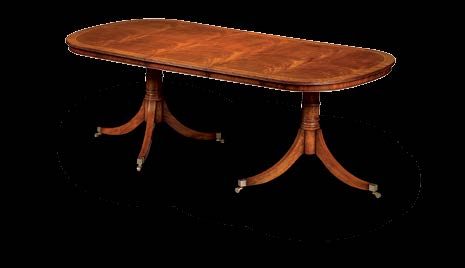 08. DINING TABLE INCLUDES CENTRE LEAF with Satin inlay W167cm/66" extending with