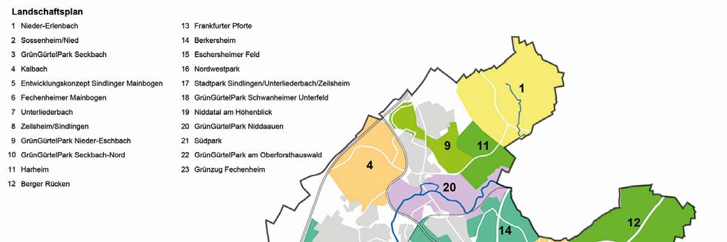 2 Übersicht Landschaftspläne Quelle: Frankfurt am Main, 2014 Vom Plan zur Umsetzung oder: Was ist draußen passiert? Ein Plan allein führt nicht automatisch zu Änderungen bzw.