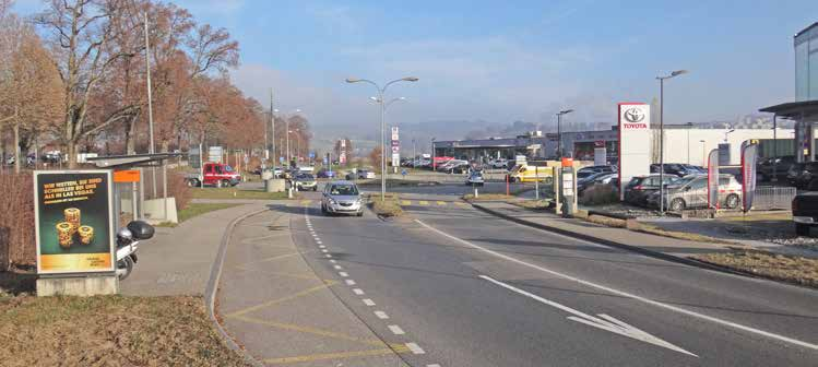 Im Prinzip wird die Bolligenstrasse in dem Ausmass wie sie vor der Eisenbahnbrücke beim Autobahnanschluss besteht bis zum Kreisel Rothhus durchgeführt.