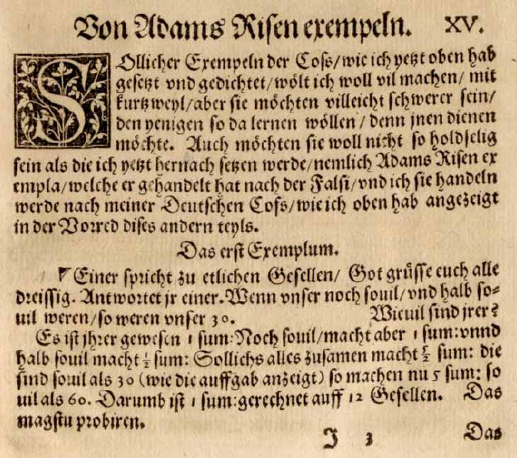 Nürnberg 1545; zvdd Konkrete Bezüge auf Ries und Rudolff (