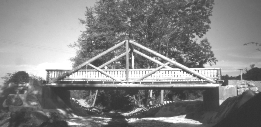Abb. 4: Schwerverkehrsbrücke über die Sanne/F 1998 Bei der Brücke von Fayette (Abb.
